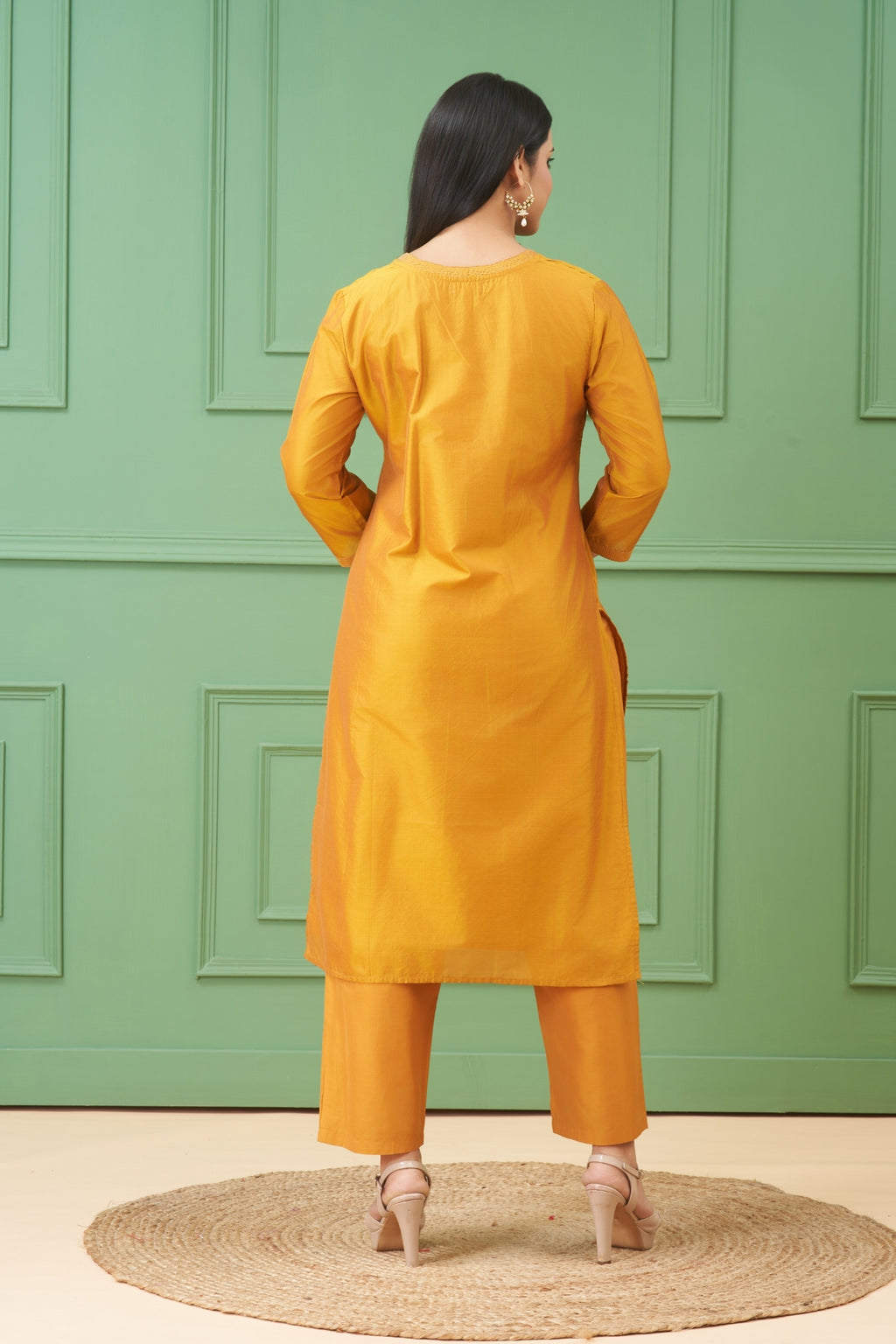 Sitara Mustard Kurta Set