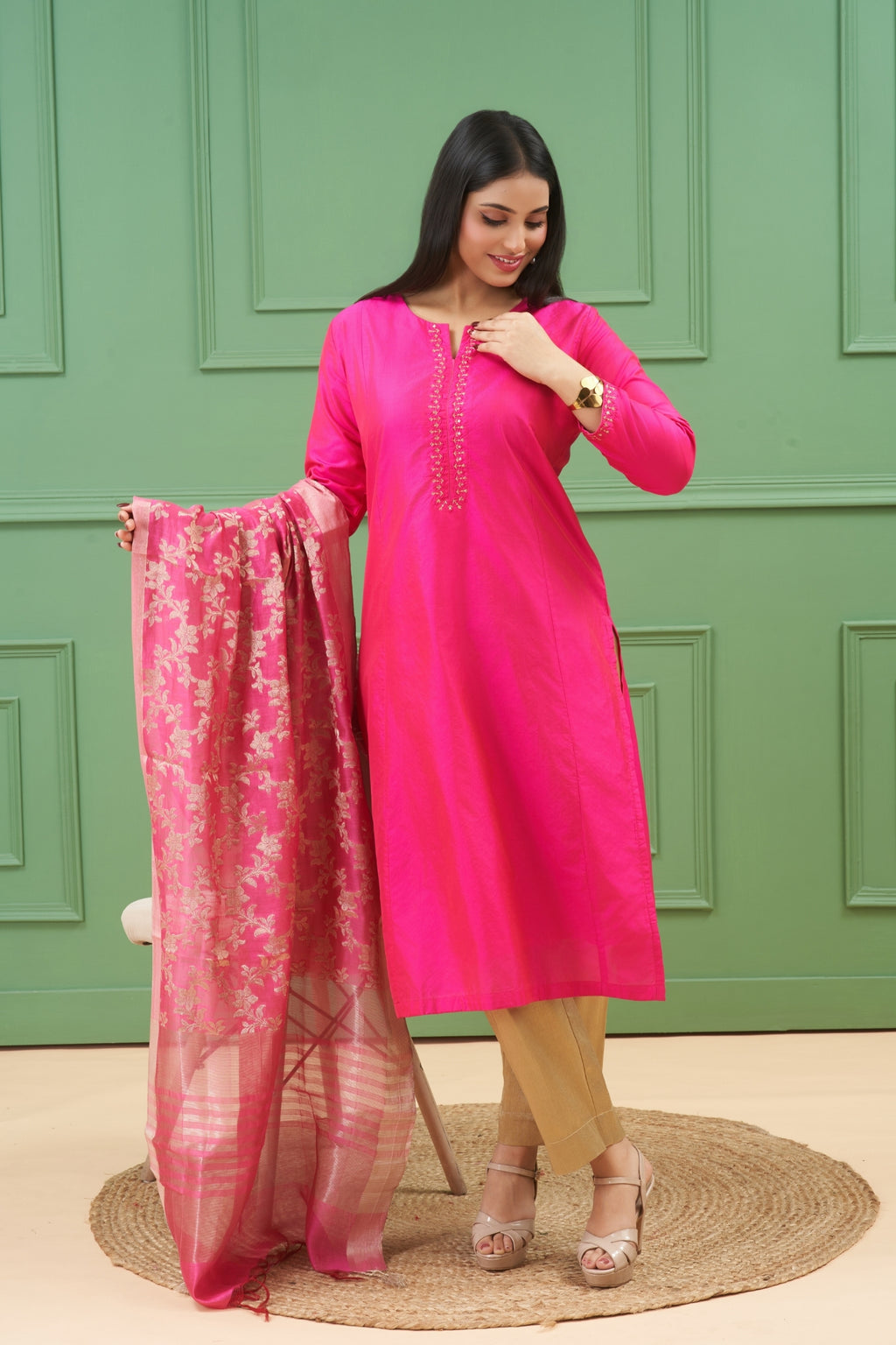 Noor Pink Kurta Set