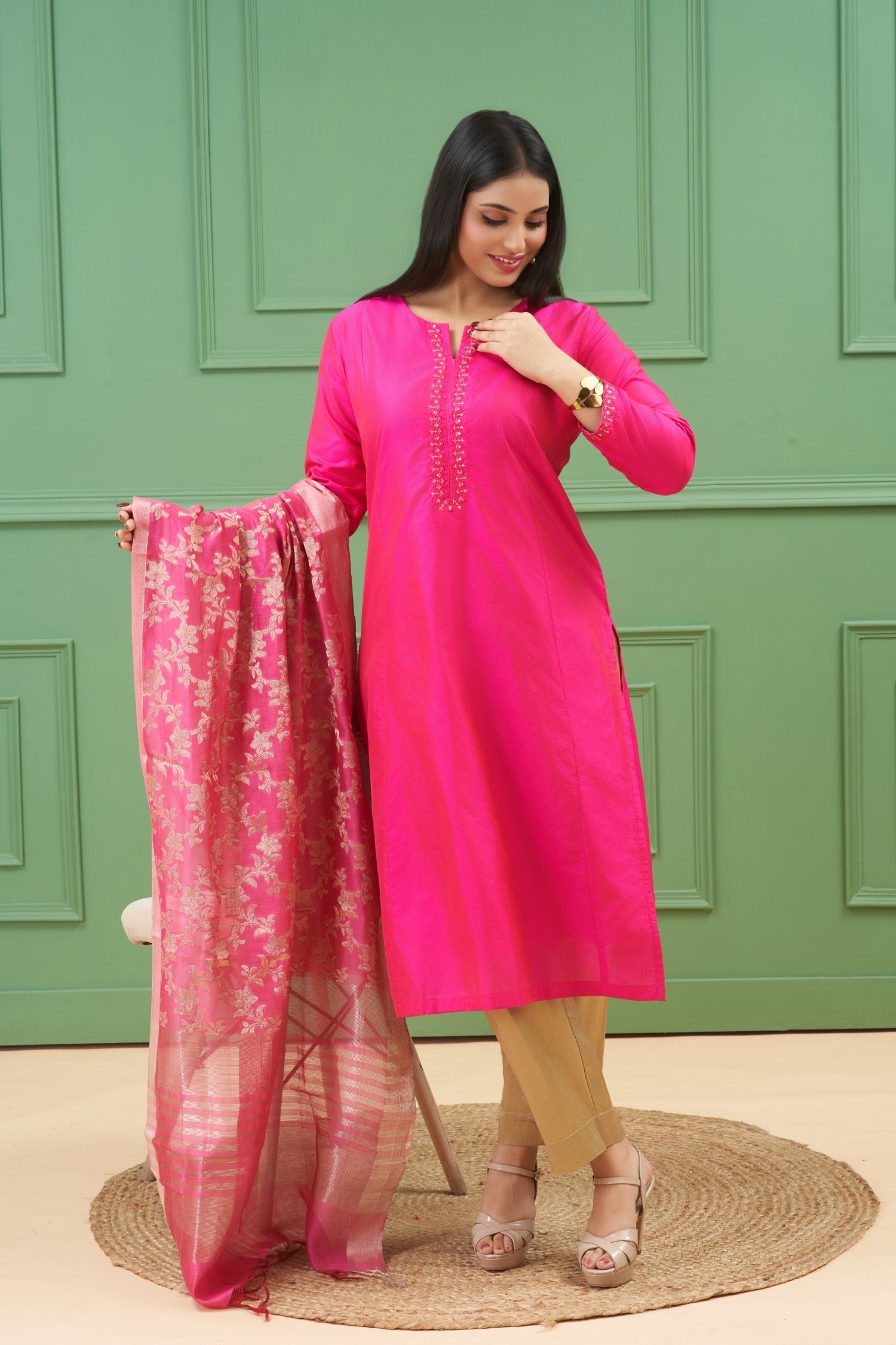Noor Pink Kurta Set