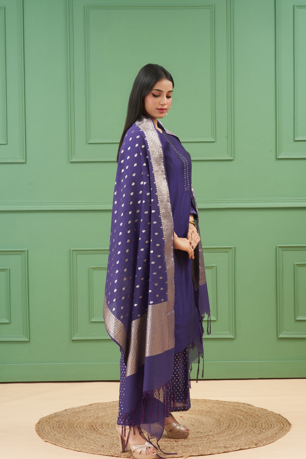 Noor Purple Kurta Set