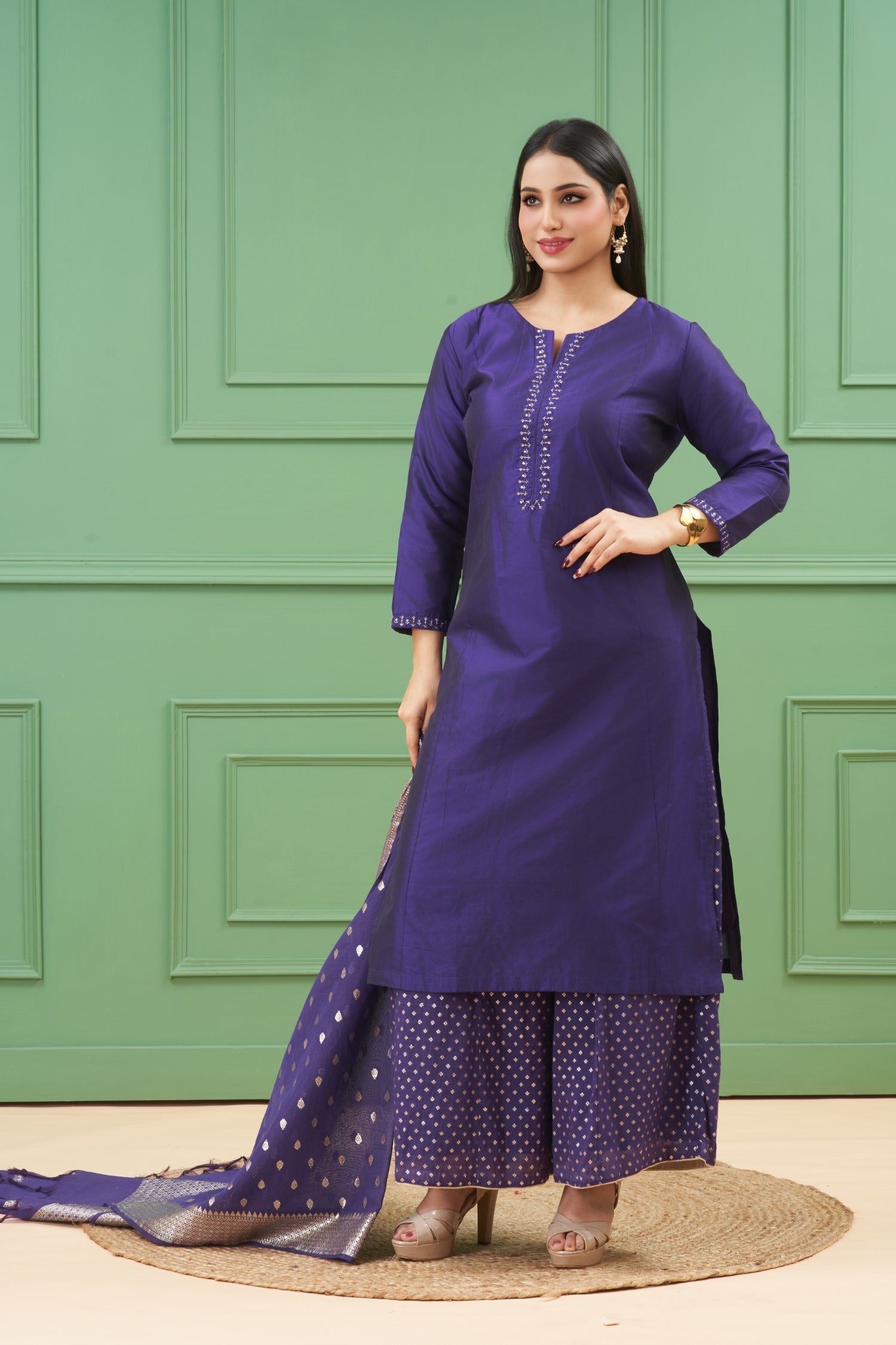 Noor Purple Kurta Set
