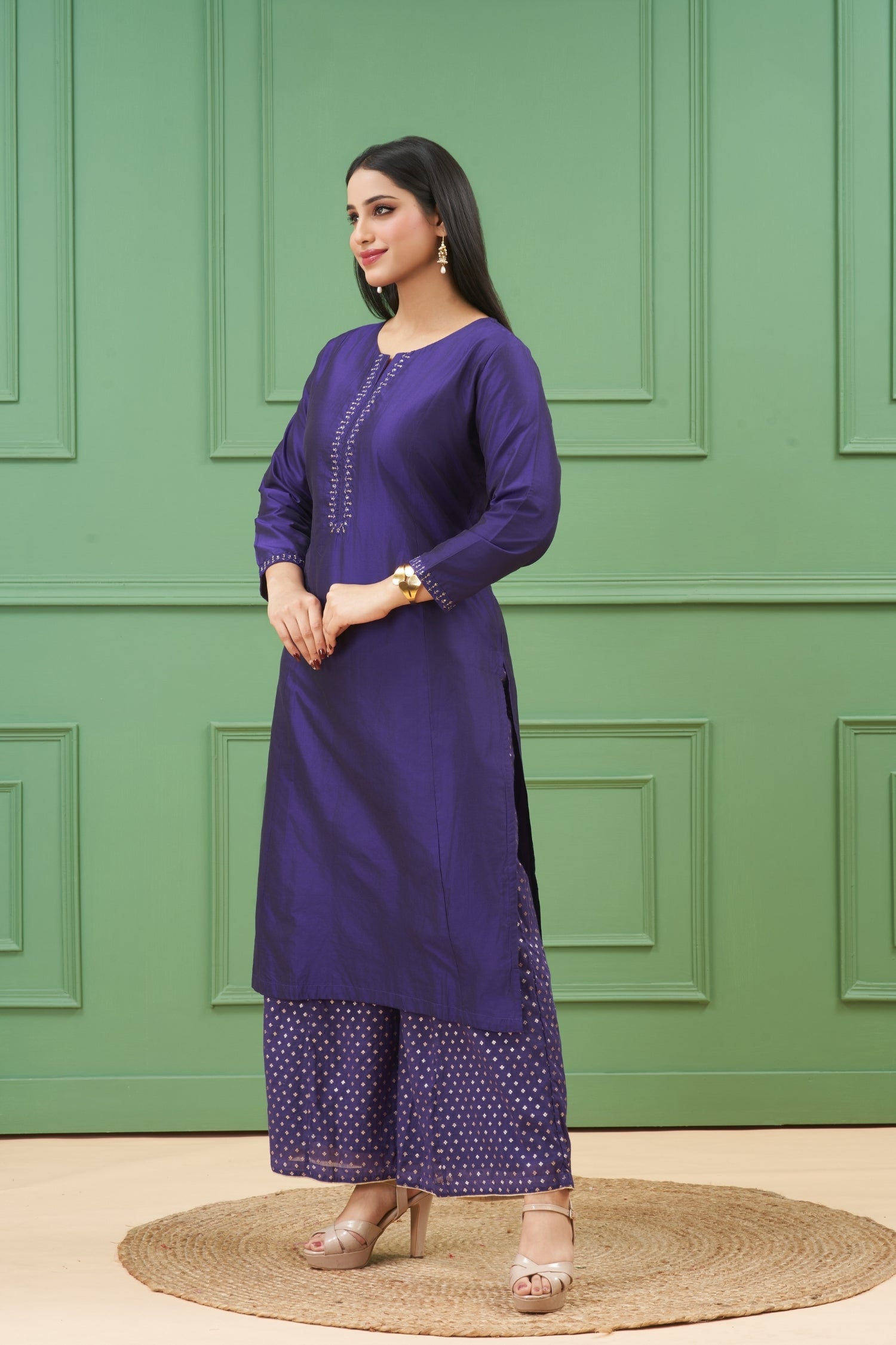 Noor Purple Kurta Set