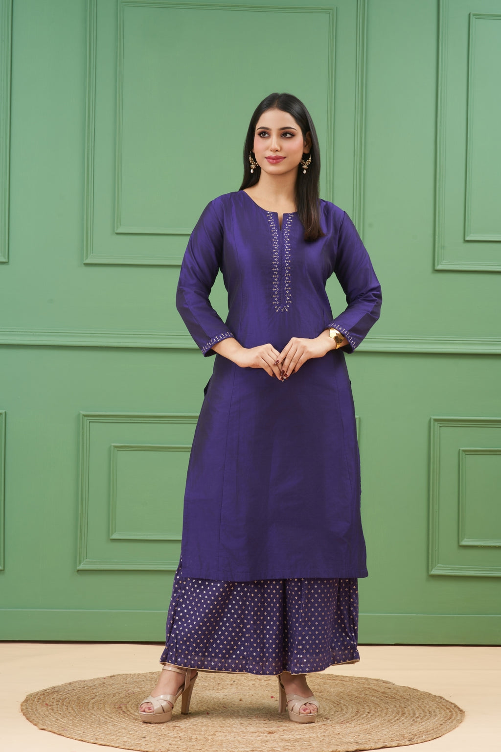 Noor Purple Kurta Set