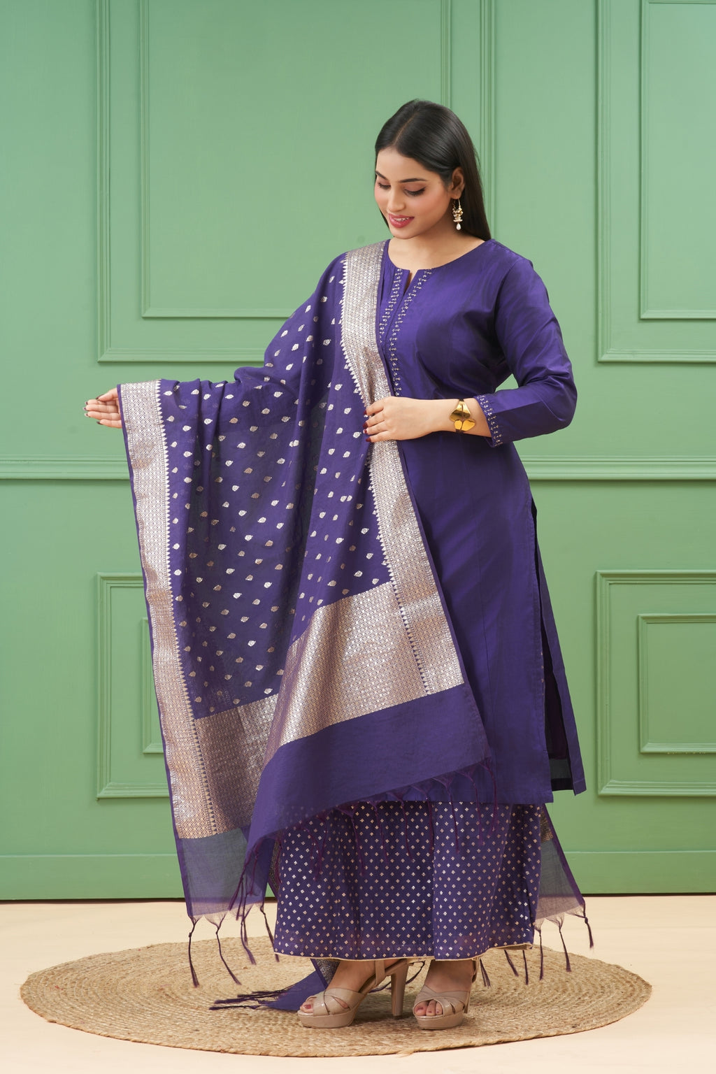 Noor Purple Kurta Set