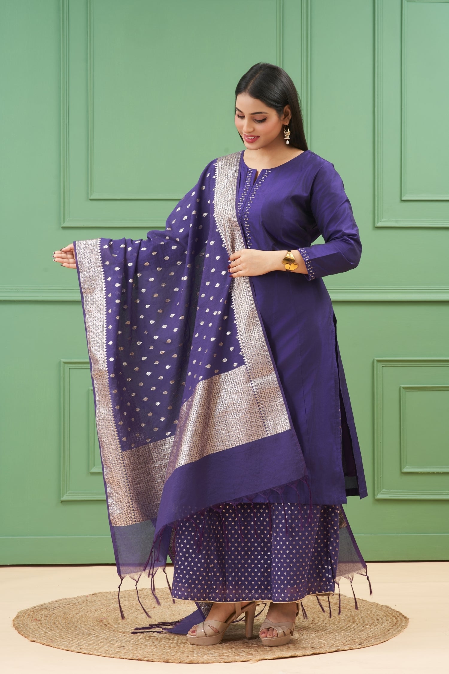 Noor Purple Kurta Set