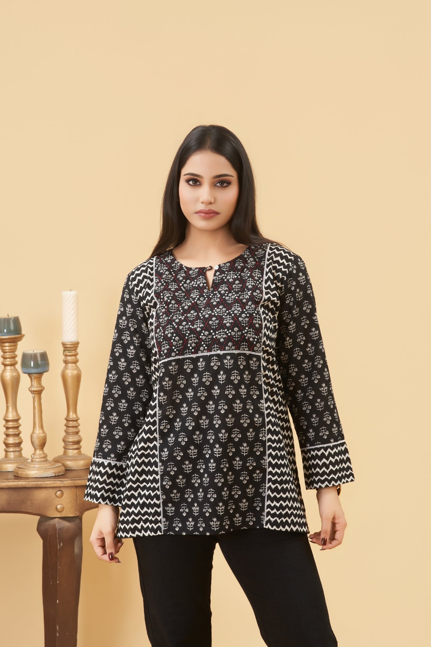 Aanya Cotton Yoke Top