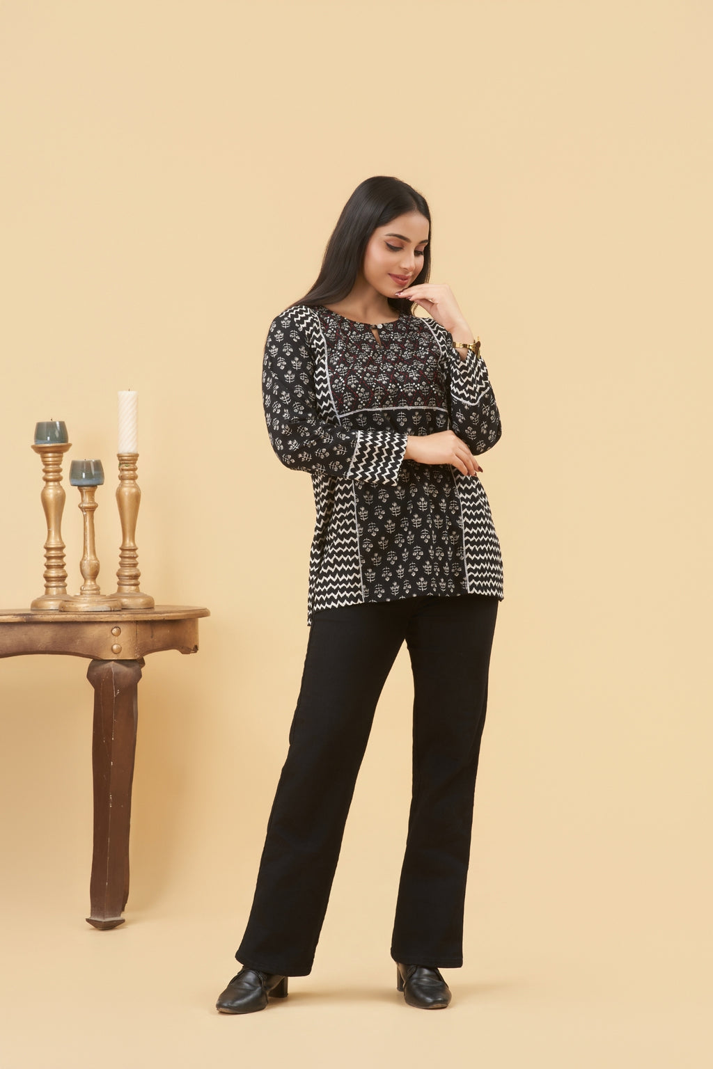 Aanya Cotton Yoke Top