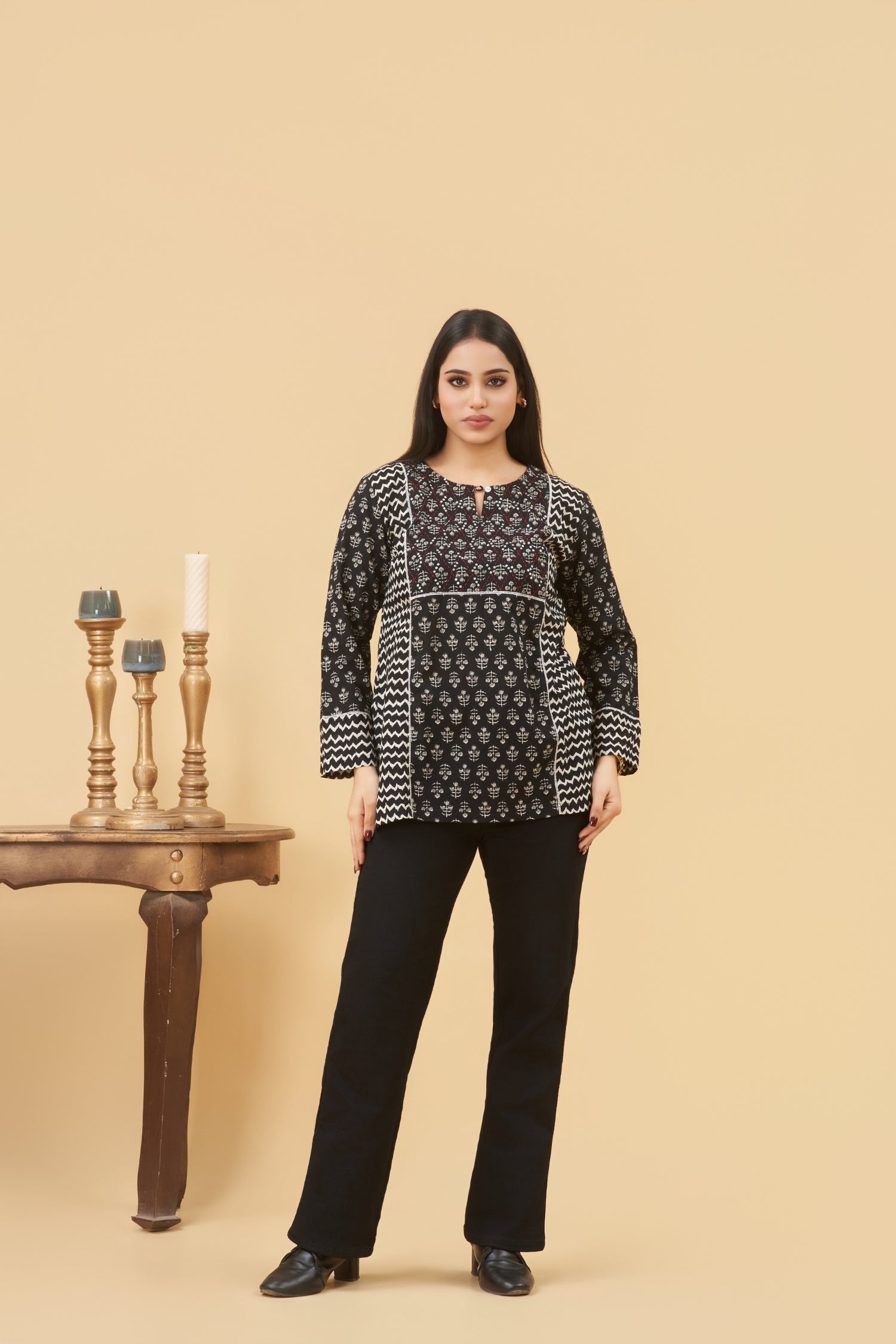 Aanya Cotton Yoke Top