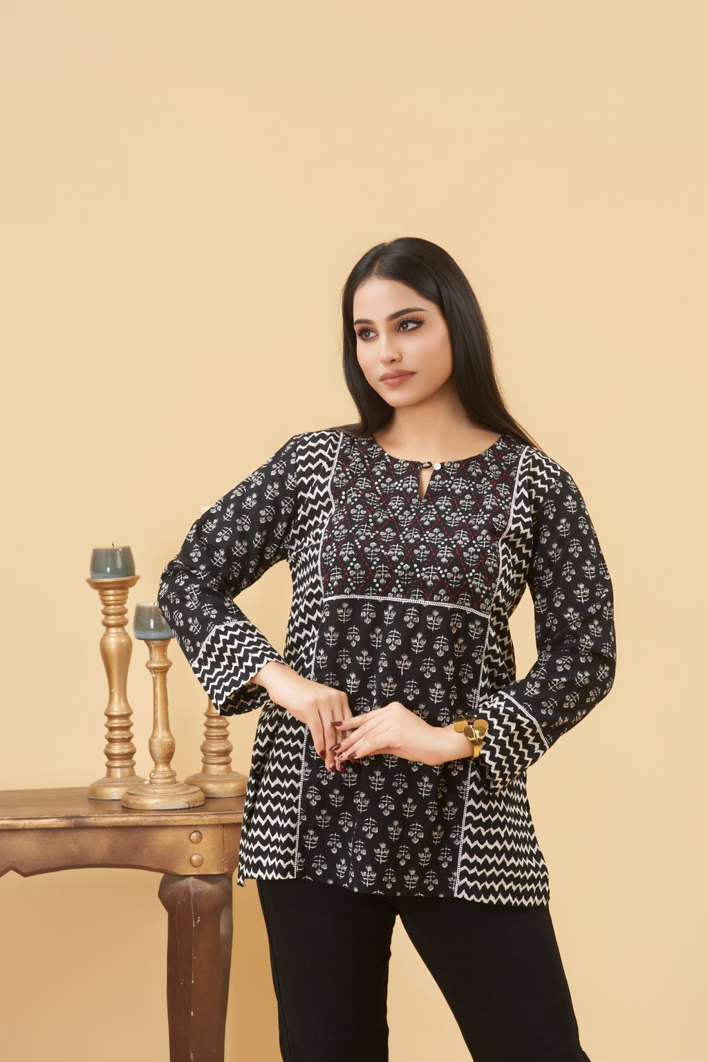 Aanya Cotton Yoke Top