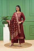 Dark Maroon Kurta Set