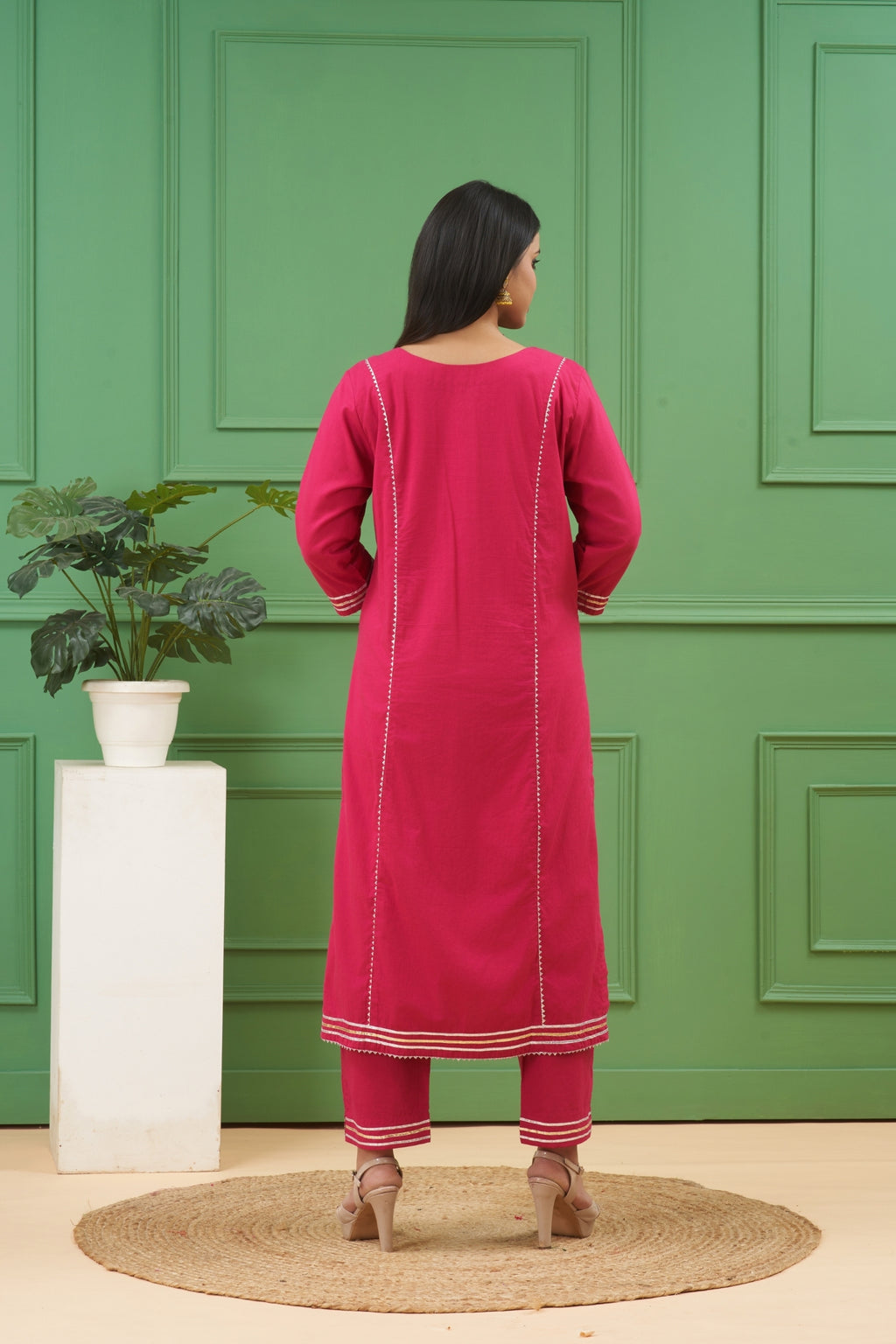 Magenta Kurta Set