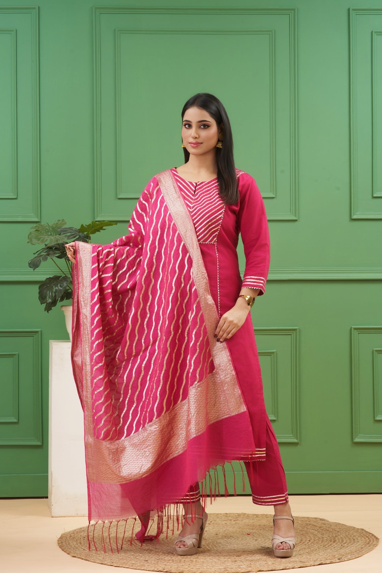 Magenta Kurta Set