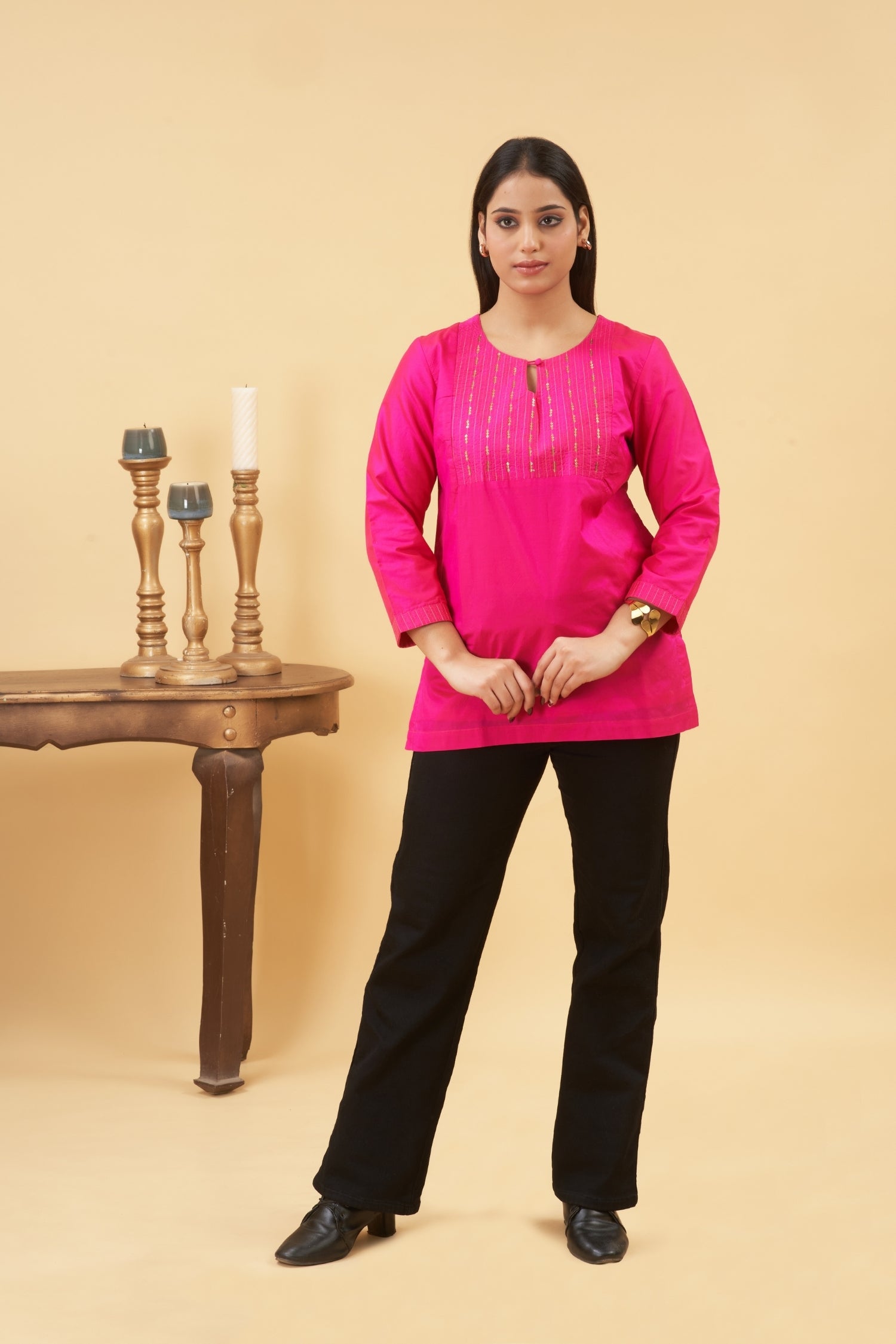 Bright Pink Kurta