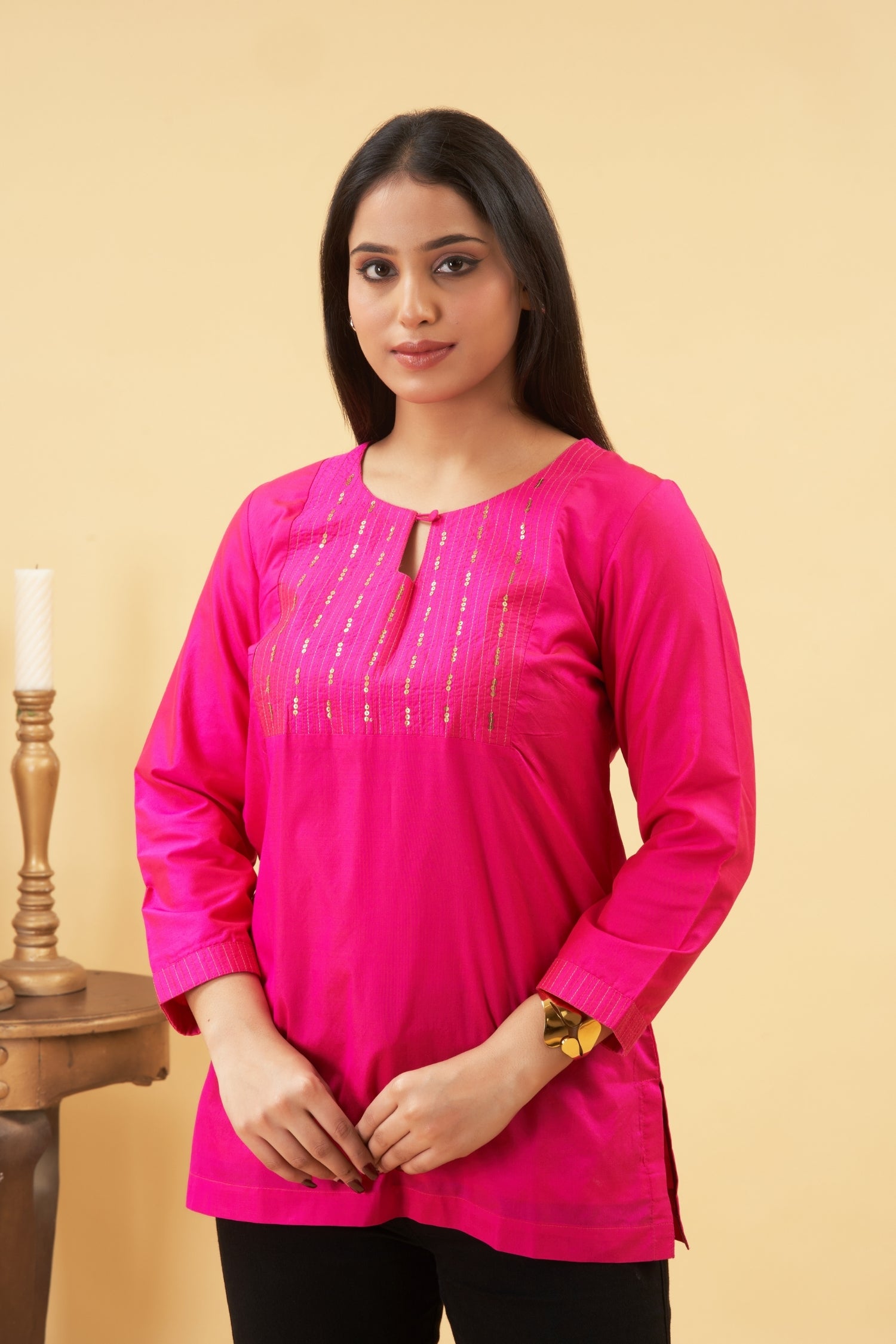 Bright Pink Kurta