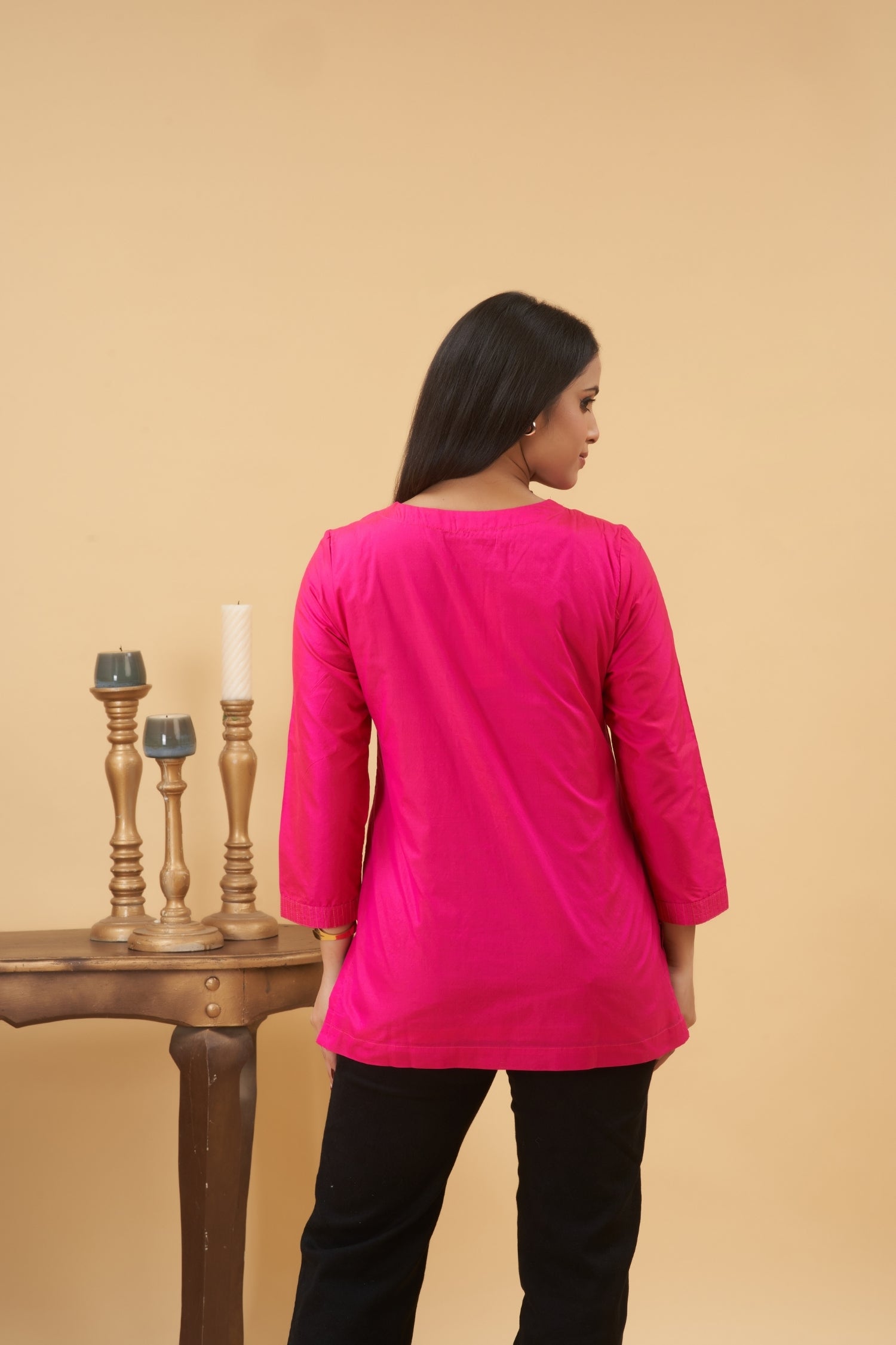 Bright Pink Kurta