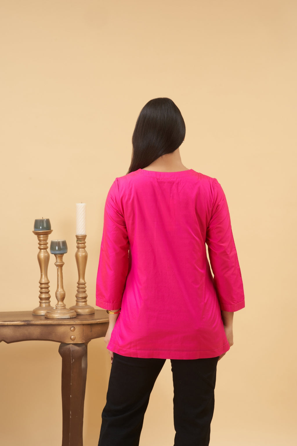 Bright Pink Kurta