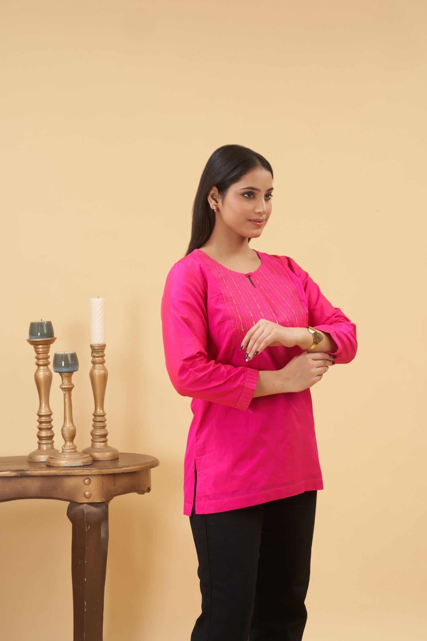 Bright Pink Kurta