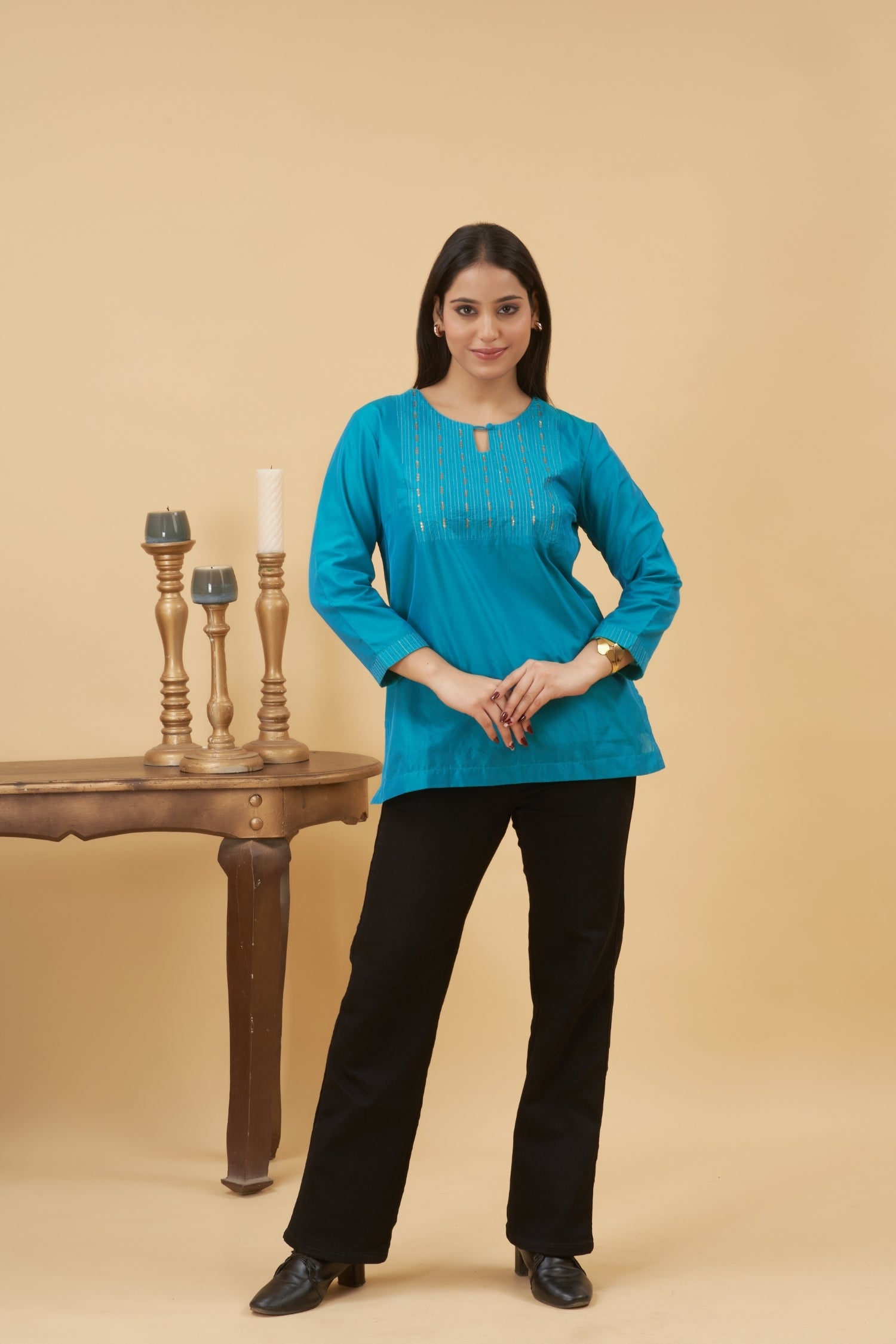 Turquoise Kurta