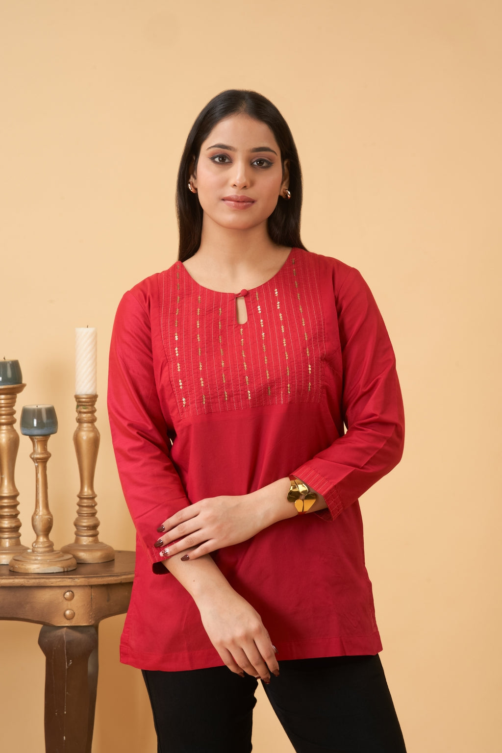 Red Kurta