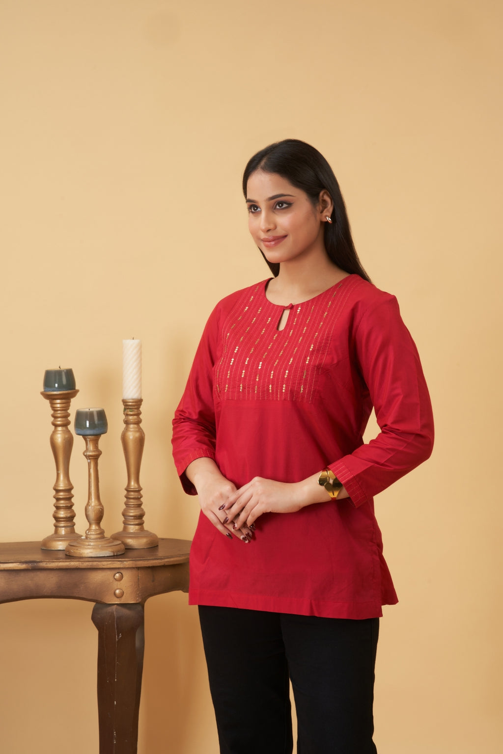 Red Kurta