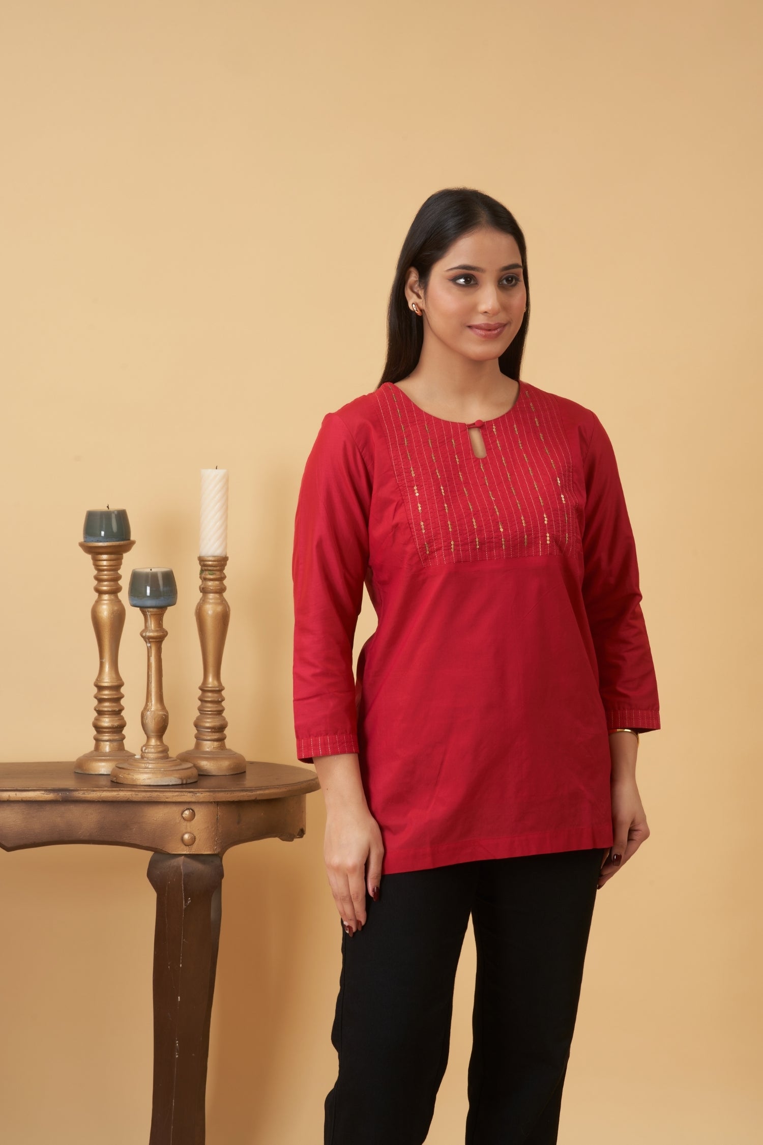 Red Kurta
