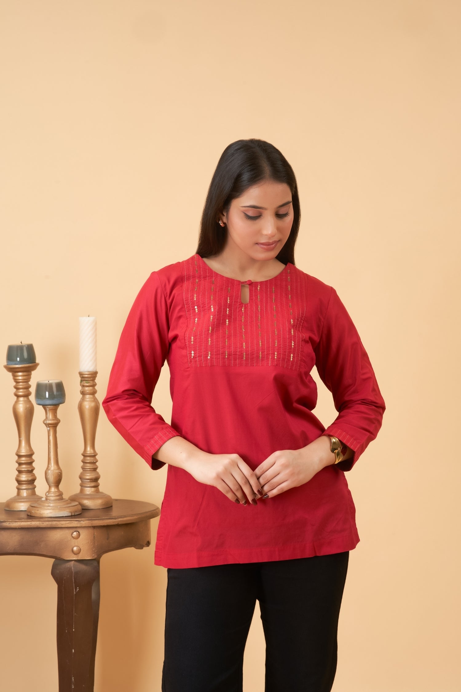 Red Kurta