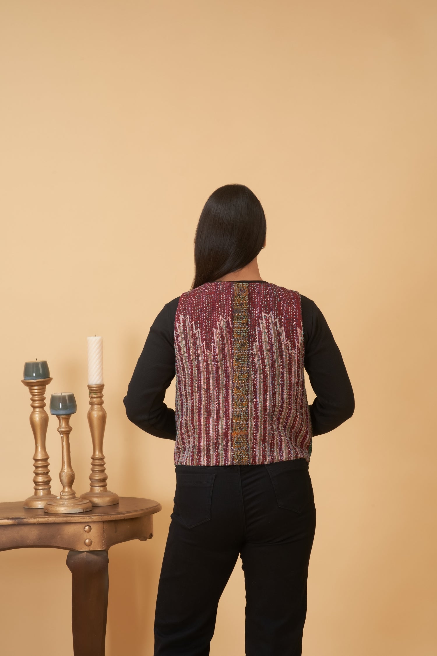 Multi Color Kantha Vest