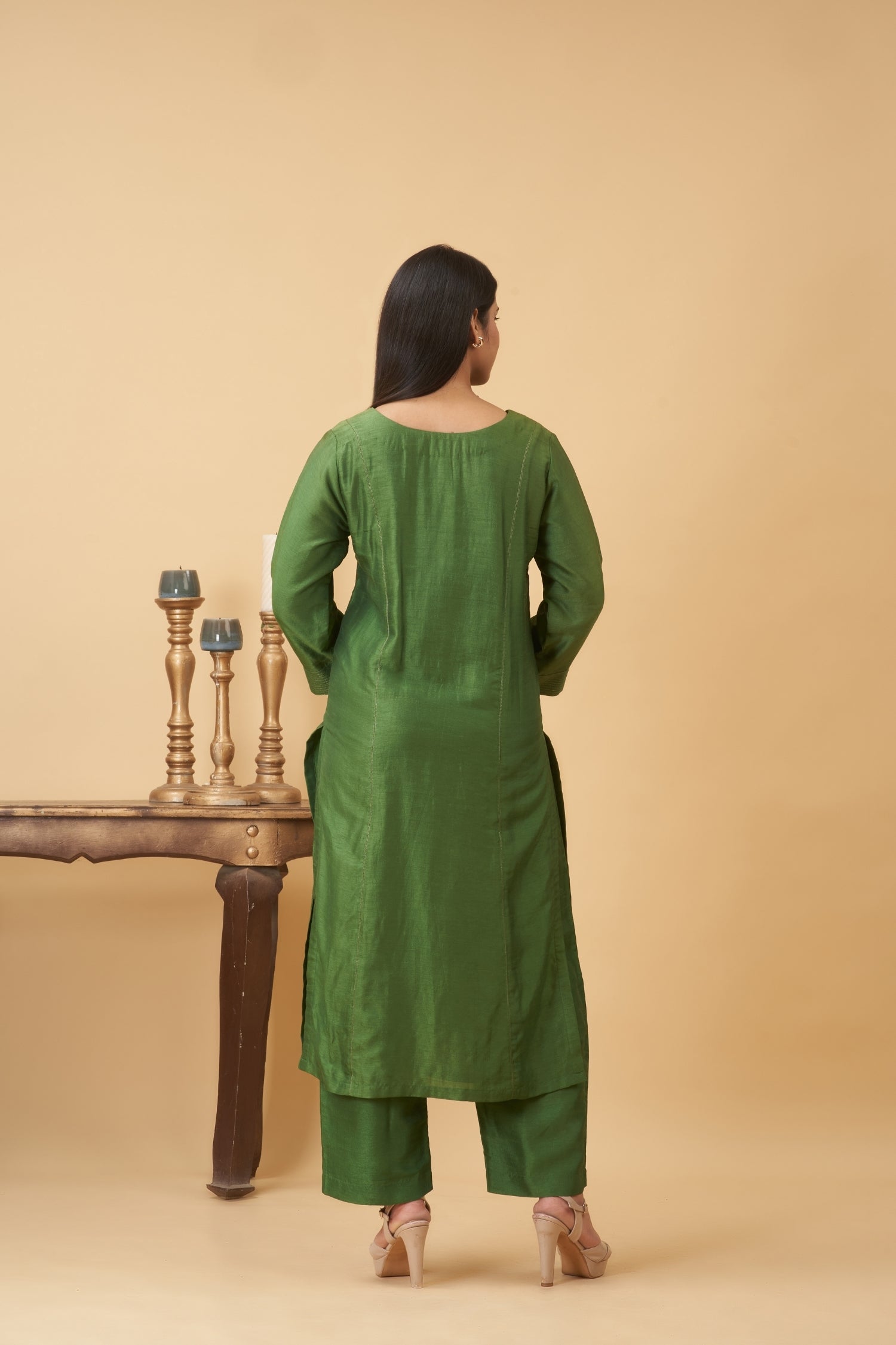Green Kurta Set