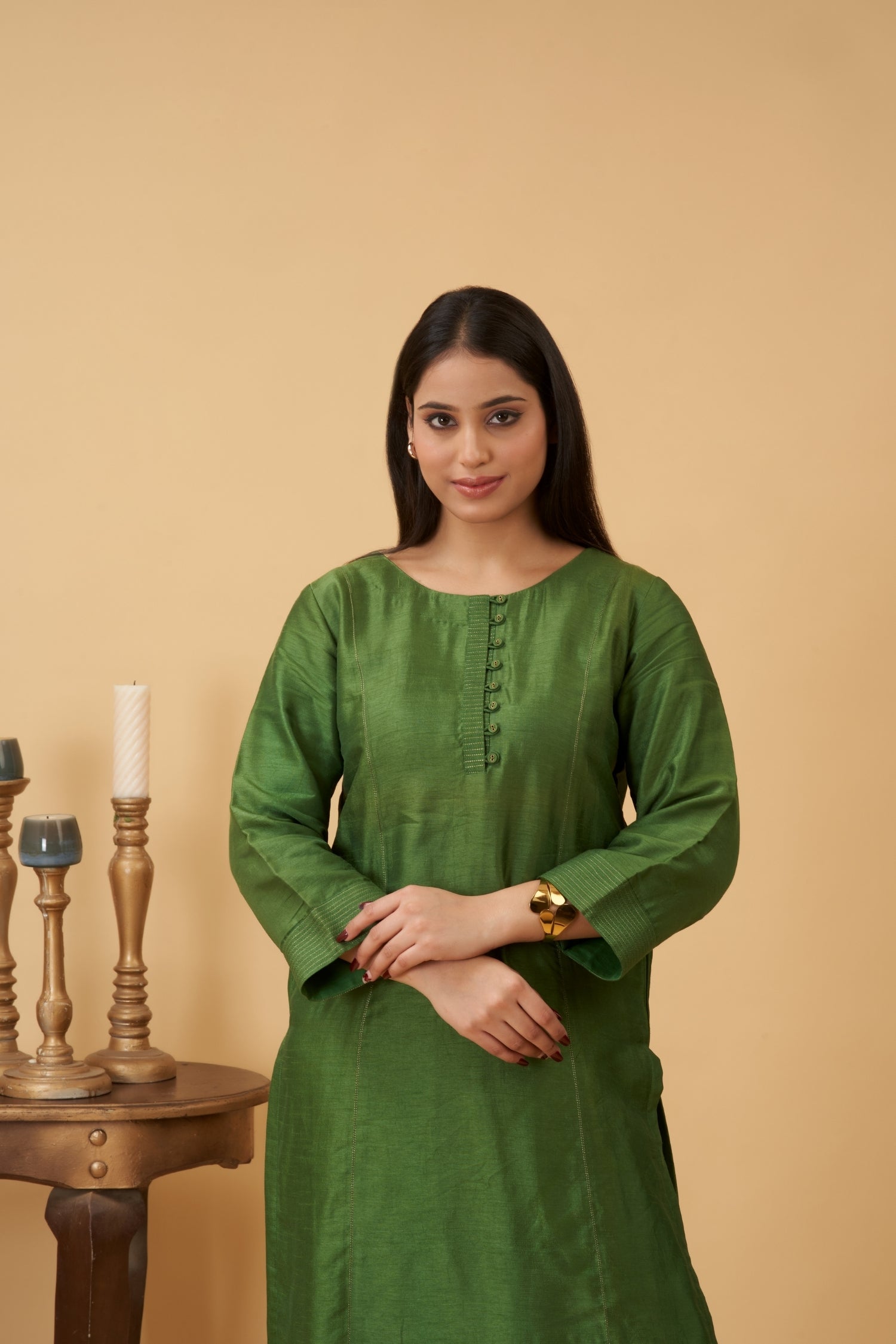 Green Kurta Set