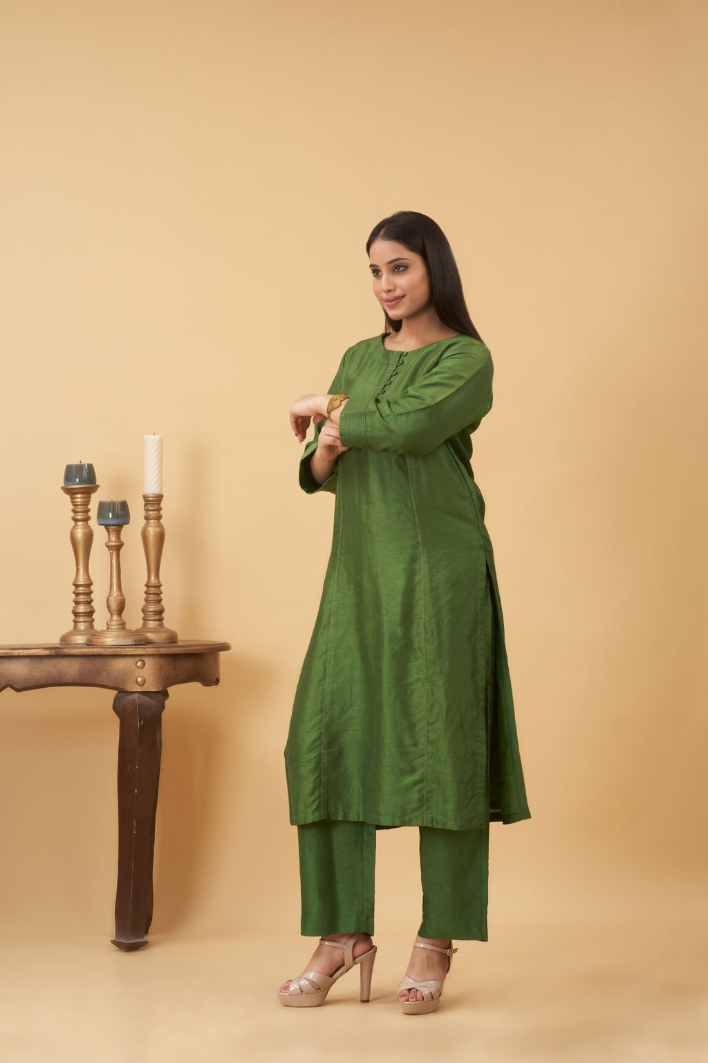 Green Kurta Set