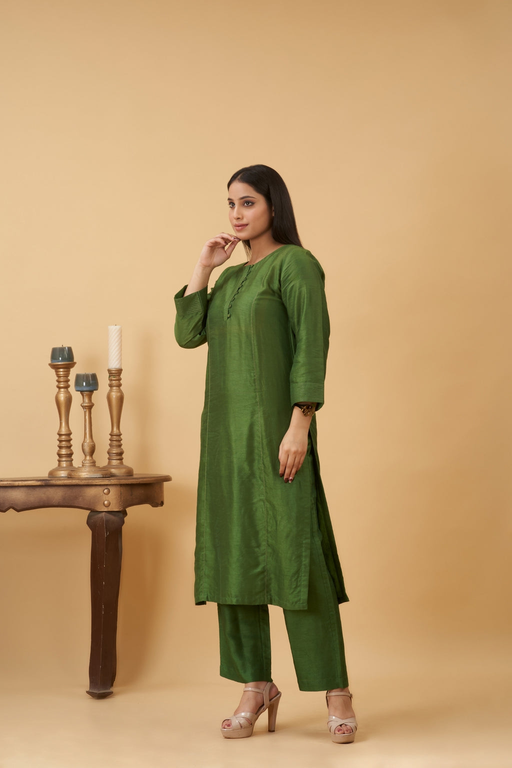 Green Kurta Set