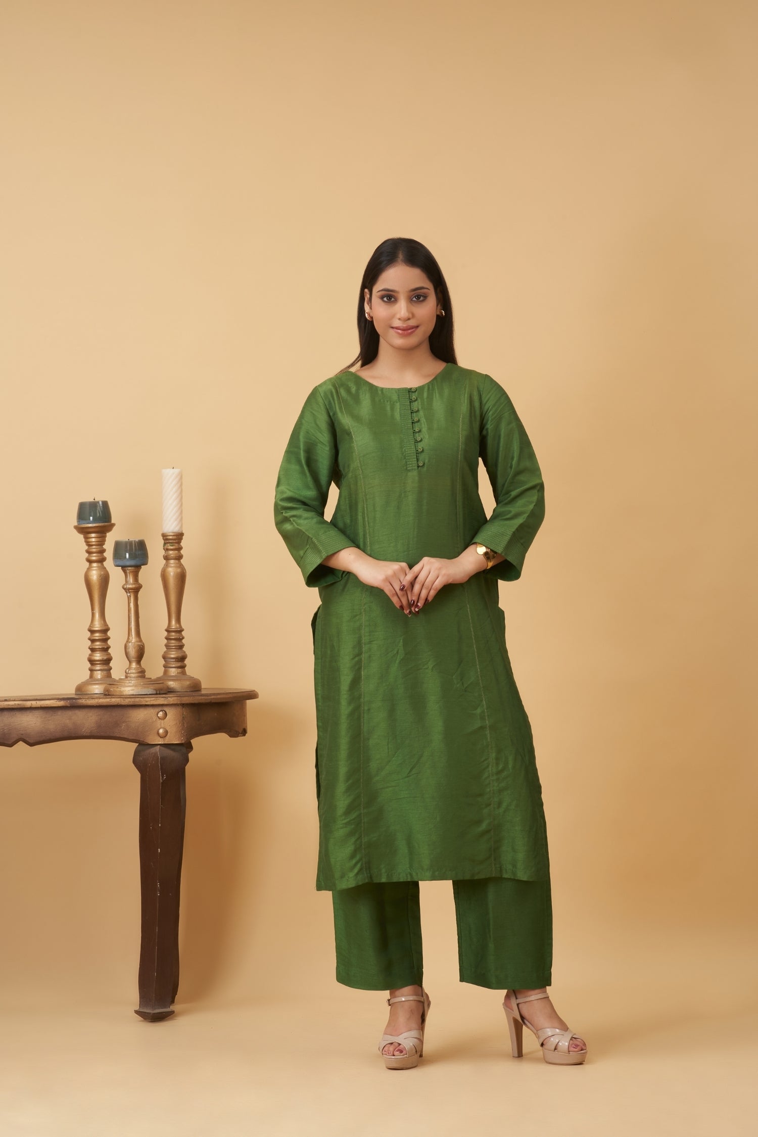 Green Kurta Set