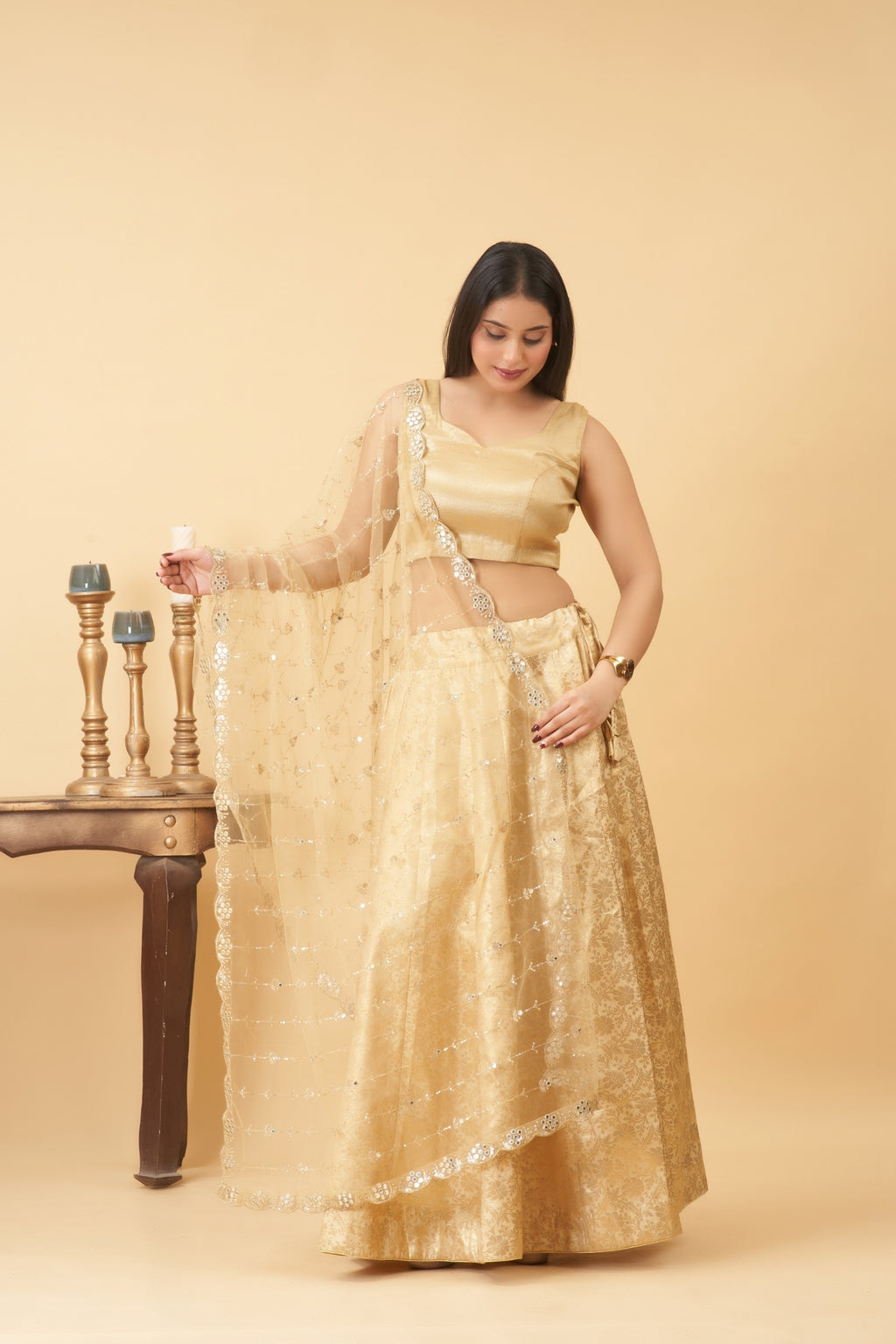 Golden Lehenga Set