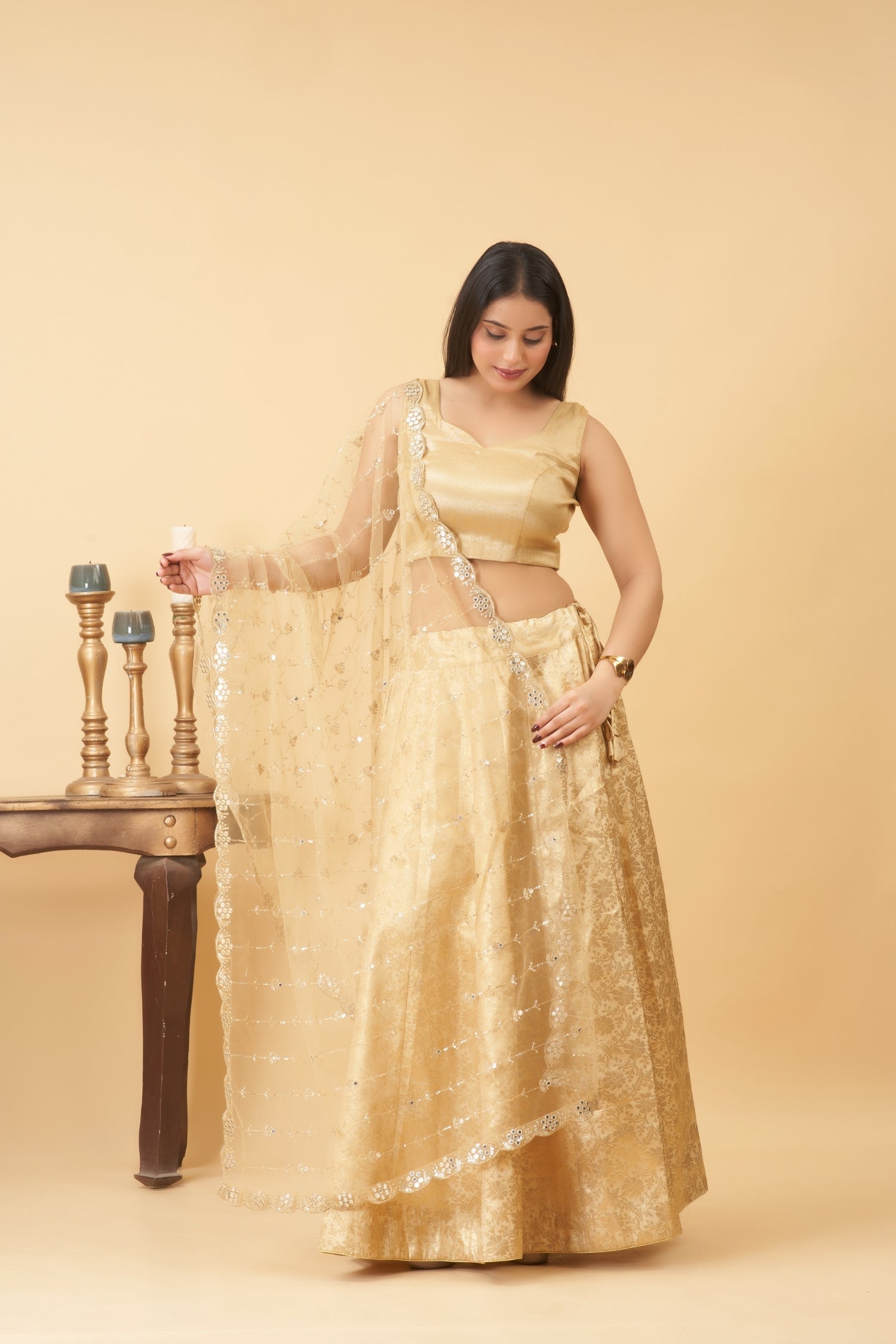Golden Lehenga Set