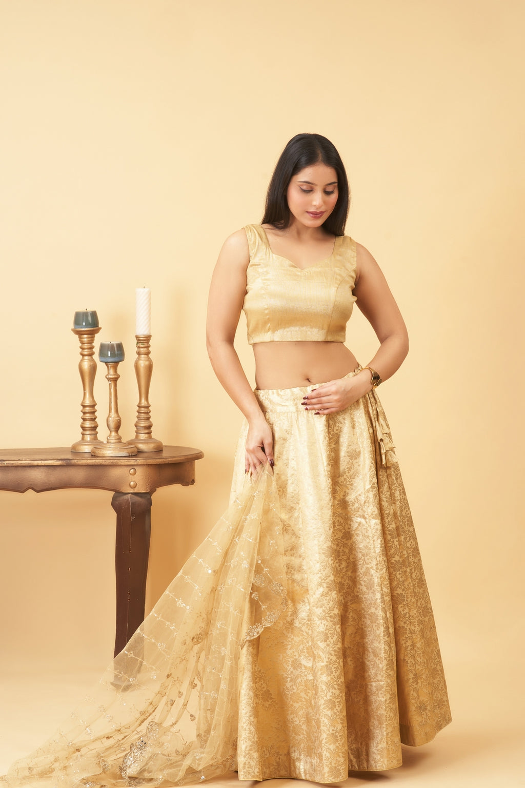 Golden Lehenga Set