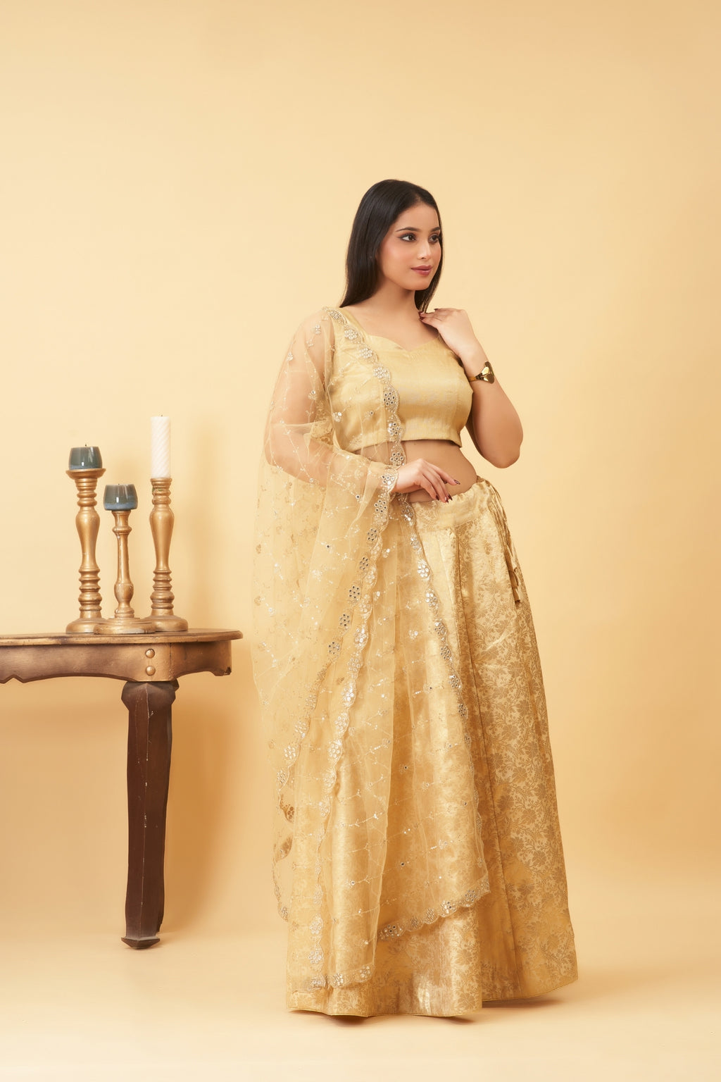 Golden Lehenga Set