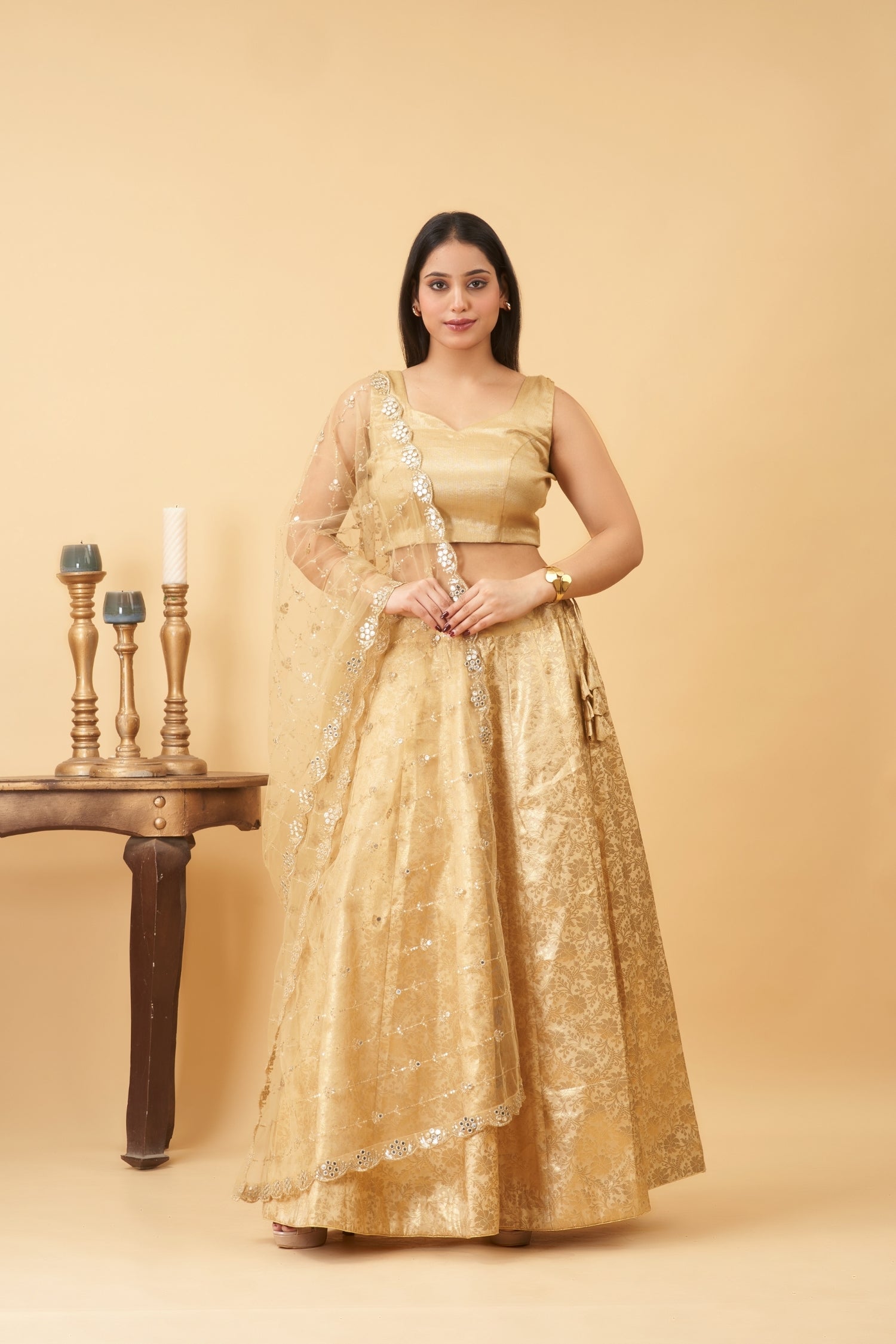 Golden Lehenga Set