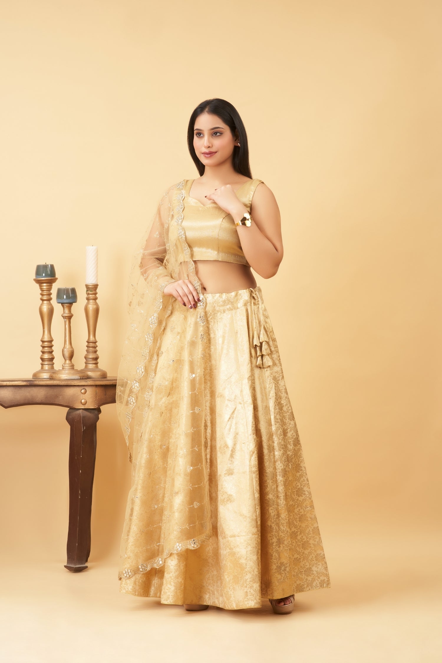 Golden Lehenga Set