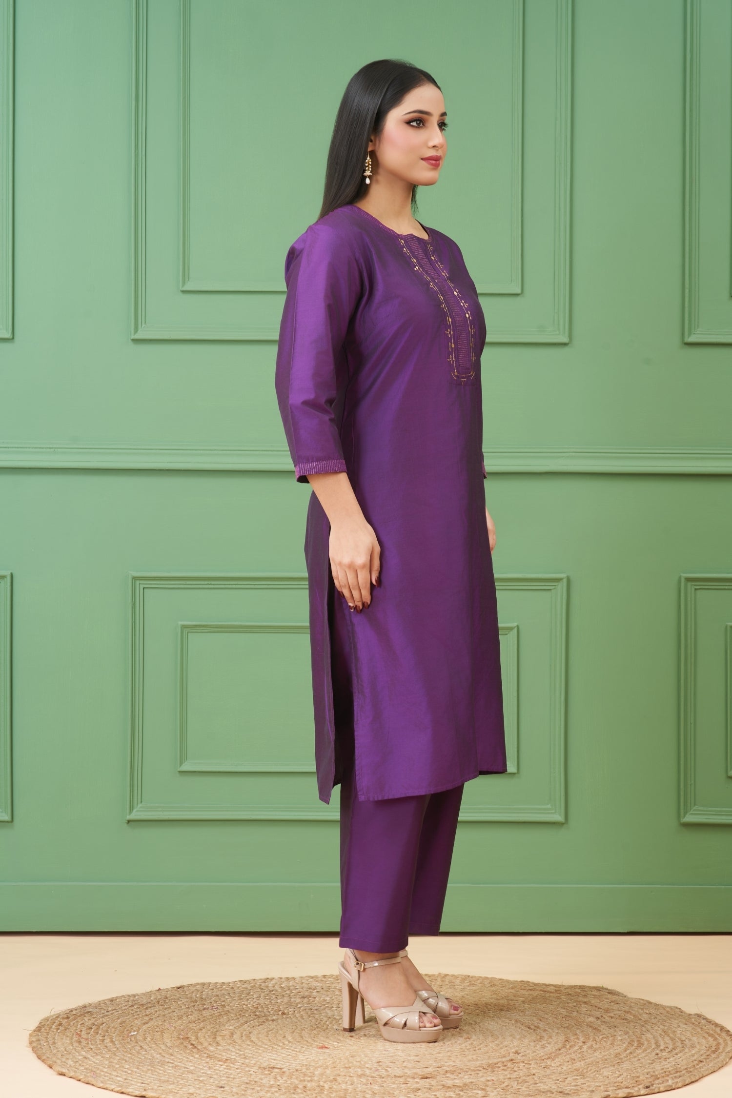 Sitara Purple Kurta Set