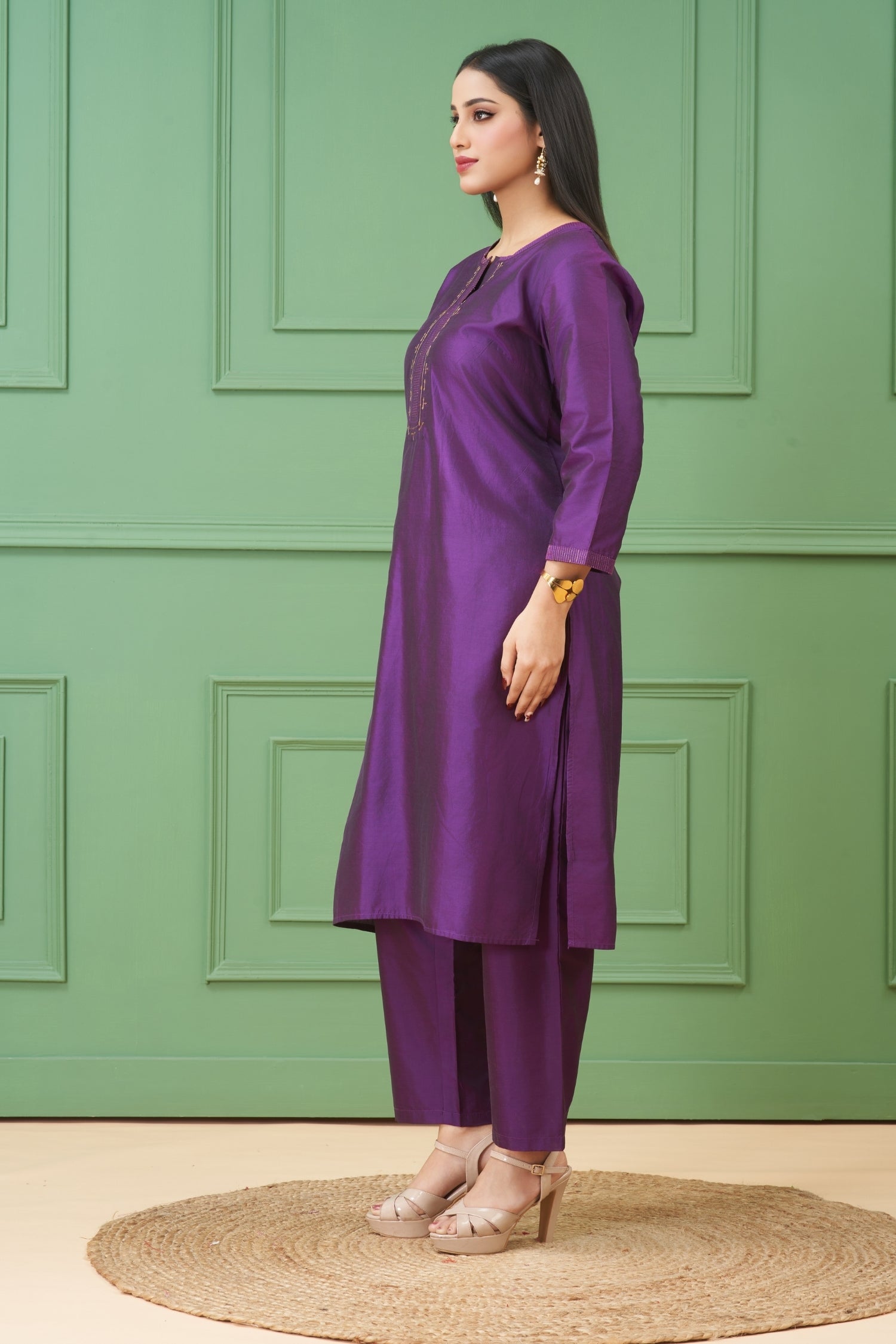Sitara Purple Kurta Set