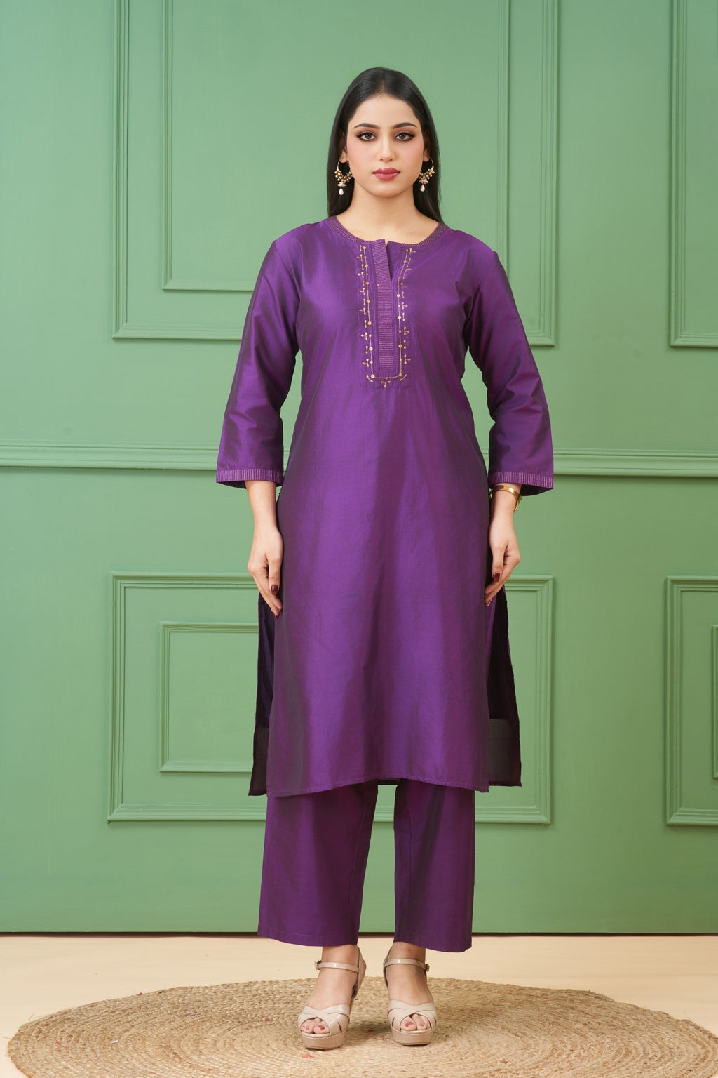 Sitara Purple Kurta Set
