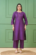 Sitara Purple Kurta Set